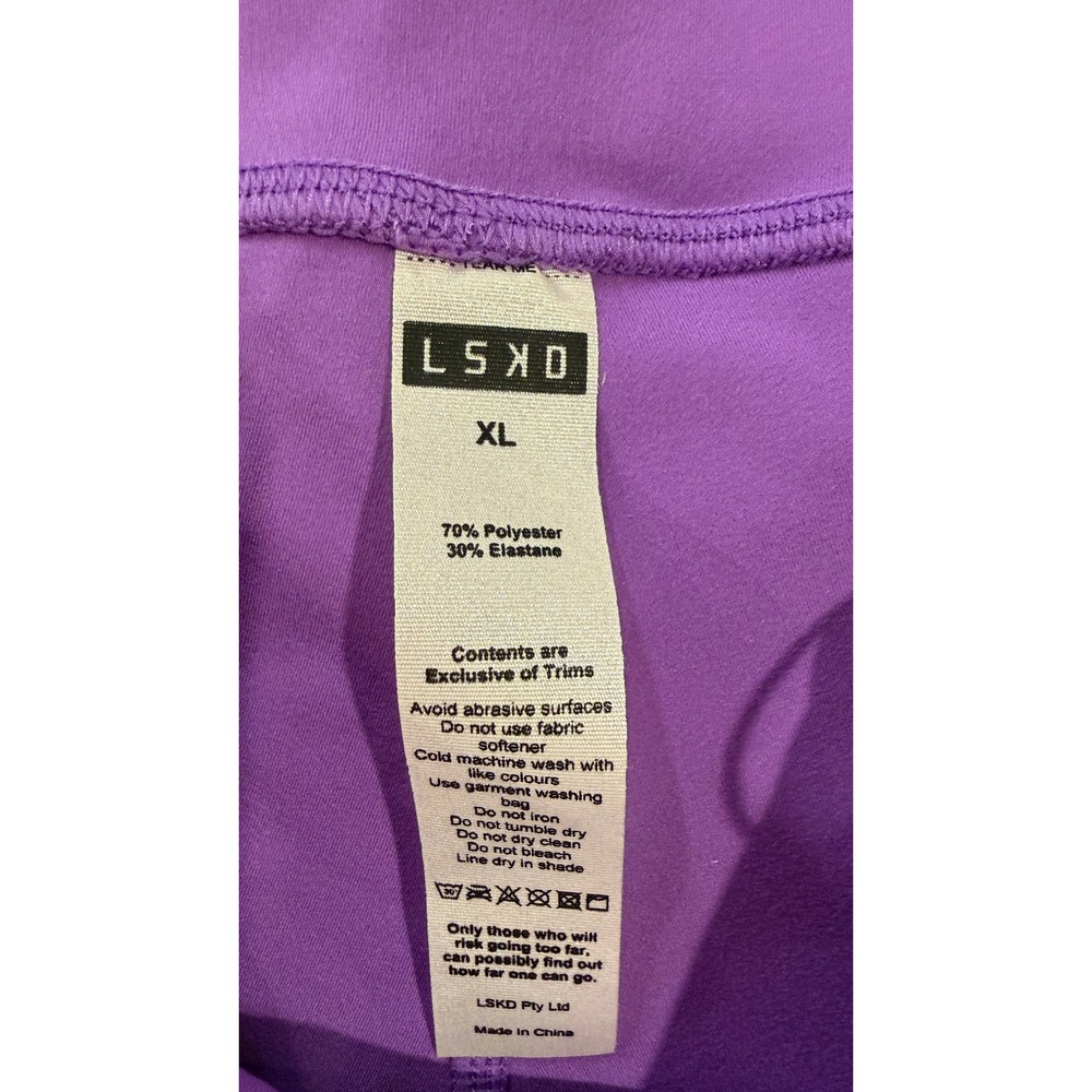 LSKD RXD Micro Short Tights Iris Purple Shorts WTGH0016-Iris XL‎ NEW NWT - Picture 12 of 16